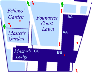 Map of Foundress Court