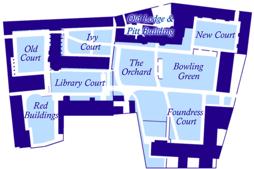 Map of Pembroke College